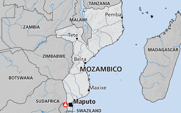 Cartina del Mozambico