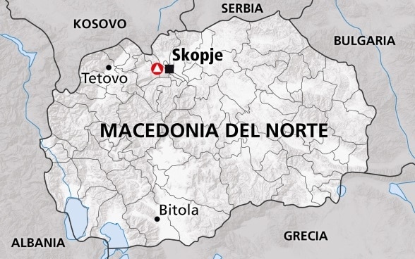 Mapa de la Macedonia