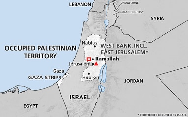 Map of the occupied Palestinian territory