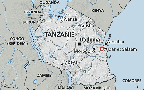 Carte de la Tanzanie