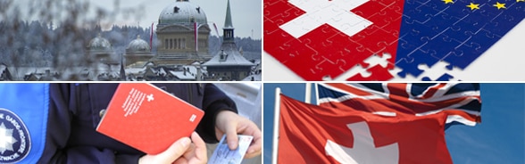 Illustrations pour les FAQ Politique européenne de la Suisse