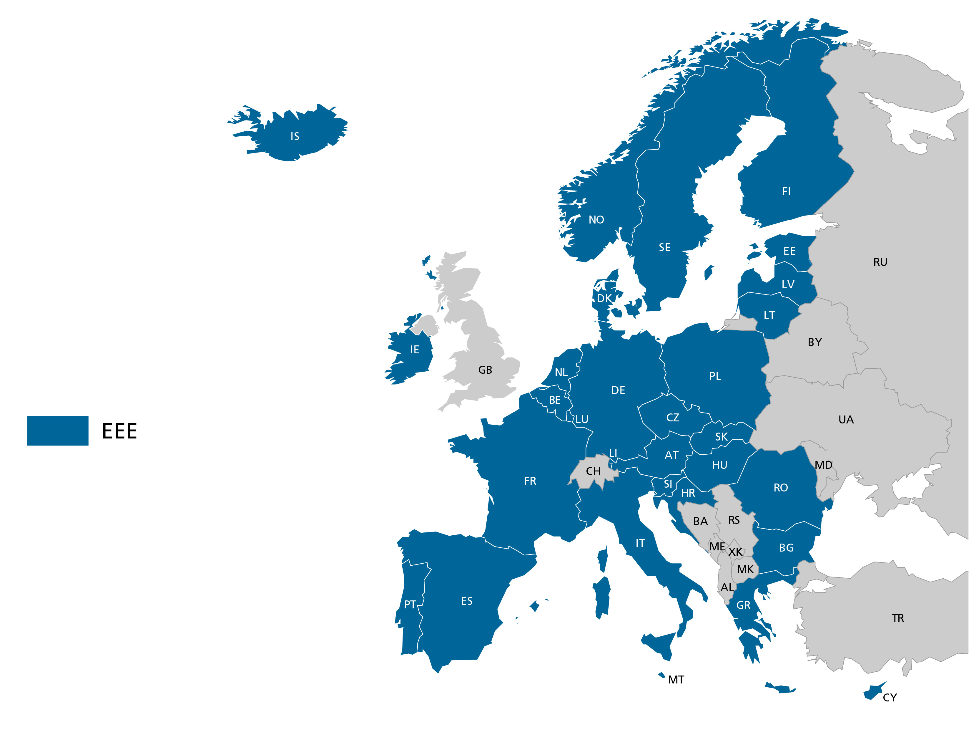 Karte von Europa