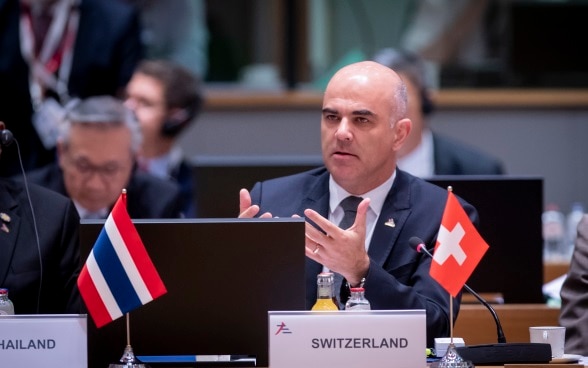 Le président de la Confédération Alain Berset participe au Dialogue Asie-Europe à Bruxelles 