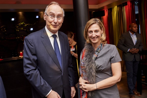 Ambassador of Switzerland to the Kingdom of Belgium Christian Meuwly and Ambassador of Austria to the Kingdom of Belgium Elisabeth Kornfeind