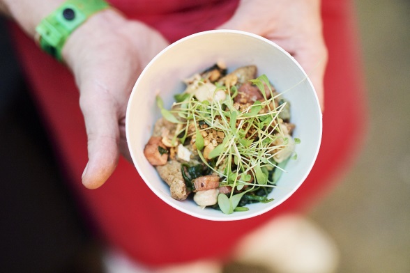 Our guests could taste Graubünden's speciality, the Pizokels