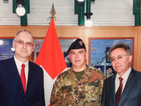 Ambassadeurs Mission OTAN, EU et MajGen ComKfor