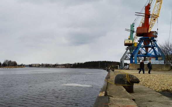 Fleuve Daugava, Lettonie
