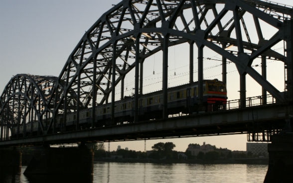 Bahnbrücke in Riga
